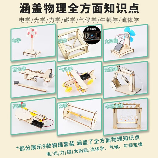 
Children's stem science experiment set student technology production small invention materials kindergarten physics toys rope climbing robot sends battery