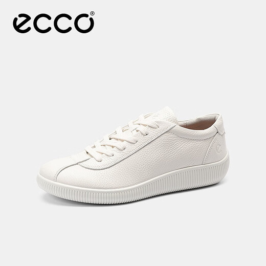 ECCO Herren Casual Schuhe bequeme Schnüre-up-Freizeitschuhe weiche und coole Nullpunkt-Herrenschuhe Serie 537764 Weiß 42