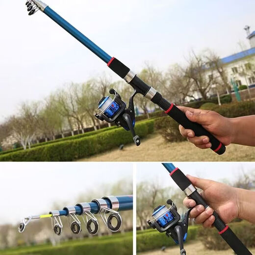 Varilla de mar Coda de fundición de barra de pesca en el mar de carbón súper duro juego de vara de mar de largo alcance equipo de equipo de pesca.