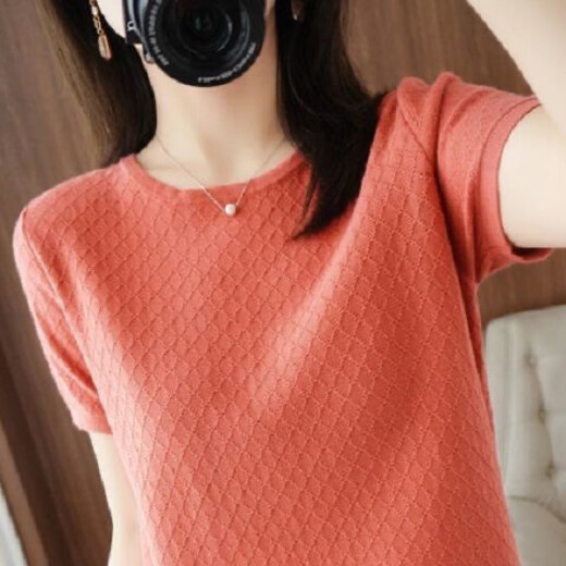 Dan Pretty Xinjiang Cottons neuer sommergestrichener runder Nacken kurzärmelige Frauen Lose große, vielseitige Top-Basis-Trend 9898 Green M 80-100jin [Jin ist 0,5 kg]