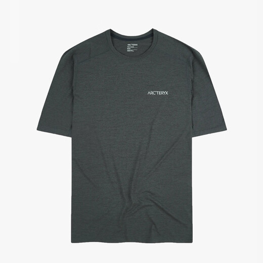 始祖鸟（ARC'TERYX）Arcteryx Cormac ArcBird Logo 男休闲速干短袖圆领T恤9721 黑灰-Black S