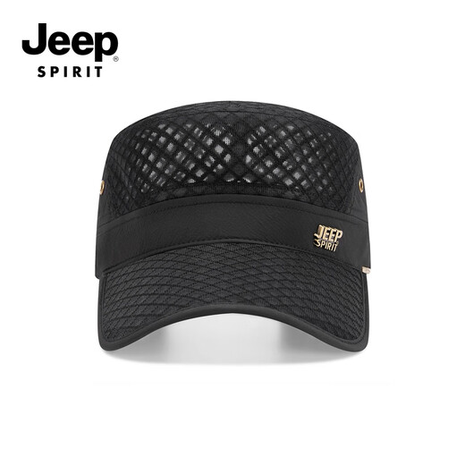 JEEP SPIRIT Jeep Flat Top Hat Men Casual Middle-aged Men's Sun Protection Hat Dad Outdoor Sunshade Breathable