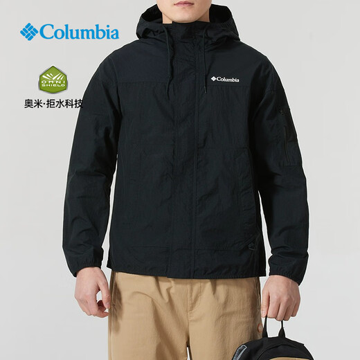 Columbia (Columbia) 2025 Printemps et été Columbia Eau extérieure répulsif en veste à capuche à capuche et veste de loisirs WE4839 011 M_175_96A