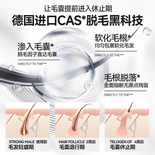 Fan Yongchen Men's Soothing Hair Removal Cream for Armpits, Private Parts, Anus, Limbs, Legs, Lips, Beards, and Whole Body Can be Used 200g