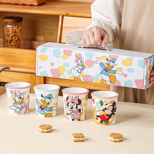 Ceramic Tea Cup Disney Cartoon Ice Cream Cup Cake Cup Microwaveable 2025 New Exquisite Girls Cold Drink Cup Small Daisy