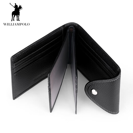 WILLIAMPOLO英皇保罗卡包男士多功能头层牛皮男士驾驶证皮套卡包真皮钱包 咖啡色