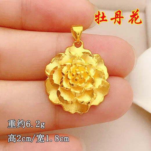 Yage Vietnamese sand gold pendant jewelry gift for women simulated gold clavicle chain fashion versatile long-lasting single pendant rose pendant