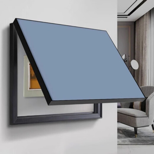 Switch box cover electric meter box decorative painting multimedia network box blocking solid color simple distribution box total WiFi weak current box gray flip-up cover 40*30 can hold 20 vertical height 30 horizontal length