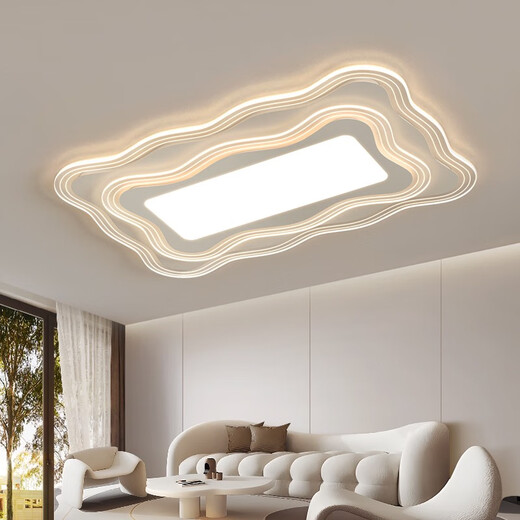 Volles Spektrum Wohnzimmer Scheinwerfer rechteckiges Deckenlicht 2024 Neue einfache Generation Hauptschlafzimmer-Lampe-Paket 1W Full Spectrum 9755*35C Drei-Farben-Lichtumwandlung