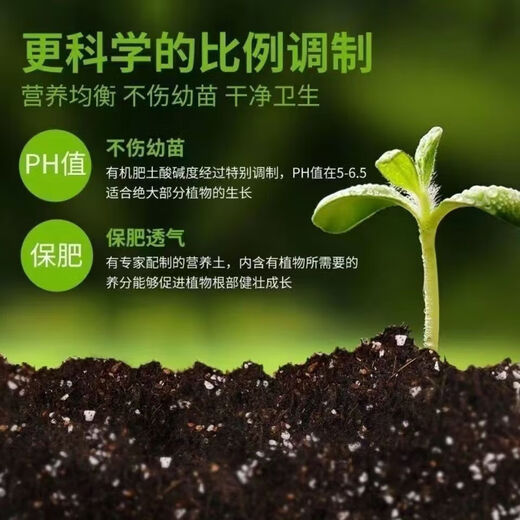 Nutrient soil, universal plant cultivation, flower cultivation, succulent green radish seedling cultivation, flower fertilizer soil, organic soil for flowers, 10Jin Jin is equal to 0.5kg, packed with nutrient soil