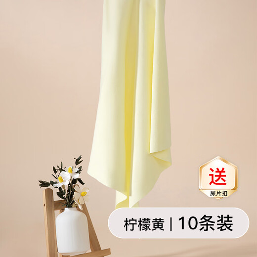 婴儿尿布尿片新生儿宝宝尿戒子介子可水洗透气 【10条】彩色纯棉尿片42cm*45cm