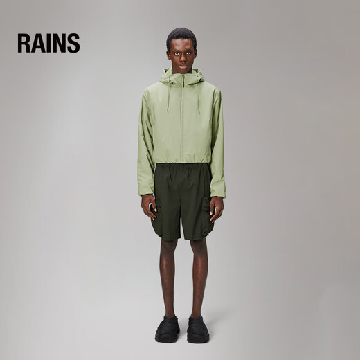 Chaqueta corta de lluvias para hombres y mujeres a prueba de viento chaqueta repelente de agua para hombres y mujeres lohja chaqueta corta/15780 verde claro xs 160/84a (tamaño demasiado grande)