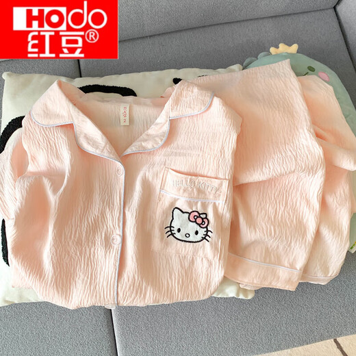 
Pangdongdulai Supermarket is selling Japanese HelloKitty pure cotton gauze pajamas for women's spring and autumn long sleeves 2025 new Yunduo Cotton-6628# Striped rabbit double length XL [Suggested 120-140Jin [Jin equals 0.5 kg]]