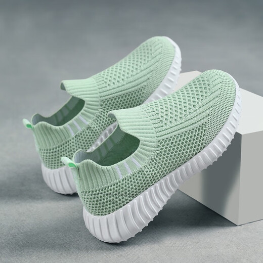 Anta Kids Brand Brach-Mädchenschuhe mit gebrochenen Größe der Kinder im Sommer für Kinder mit mittleren Längen von Kindern einfügen leichte Sportschuhe 677 Hellviolettes Sommer Single Net 36