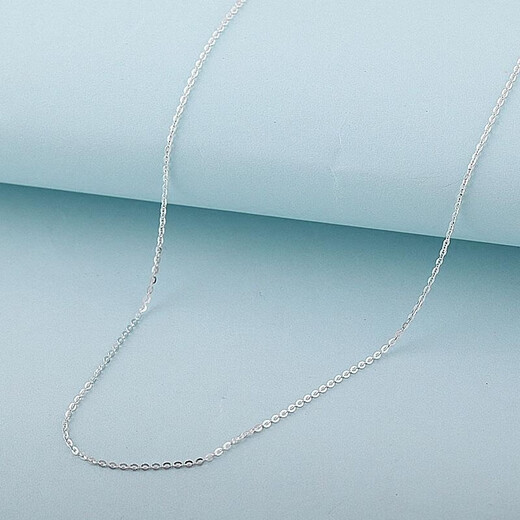 OAH solid silver sterling silver 999 men's necklace men's and women's same style Chopard chain plain chain fashionable and versatile Internet celebrity same style Lao Fengxiang same style high purity - sterling silver Chopard chain - same style for men and women Lao Fengxiang same style 5.559g 45 long fine quality solid
