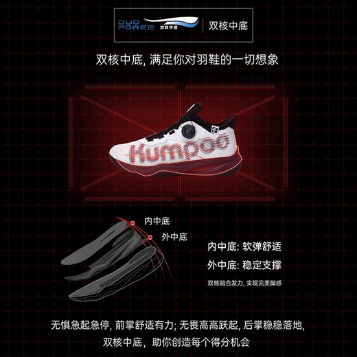 Xunfeng Houyi Pro Badminton Shoes shounfeng G826S Shock-Absorbive Athatabless, устойчивый