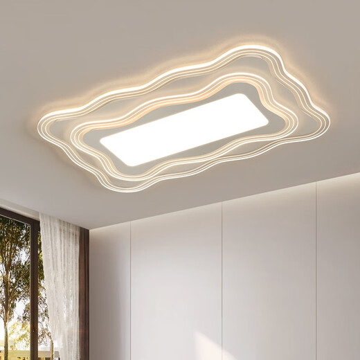 Volles Spektrum Wohnzimmer Scheinwerfer rechteckiges Deckenlicht 2024 Neue einfache Generation Hauptschlafzimmer-Lampe-Paket 1W Full Spectrum 9755*35C Drei-Farben-Lichtumwandlung