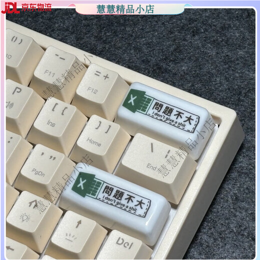 拓普卡键帽回车键删除键个性打工人主题单个键帽机械键盘通用 依托答辩2.25U (仅回车键)