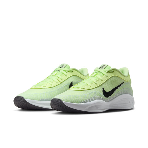 耐克（NIKE）官方G.T. HUSTLE男女实战篮球鞋夏季情侣飞织透气FJ7808 701微黄绿/暗灰/白 44.5