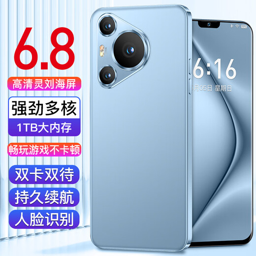 16G + 1024G Новый нераззушенный P70 Pro Full Network 5G Dual-Sec Dual Standby Flagship Snapdragon 888 Смартфон Blue [P700 Полная сеть 5G* Гарантия 5 лет] 8G Операция + 512G Официальный стандарт памяти [набор мобильных телефонов]]