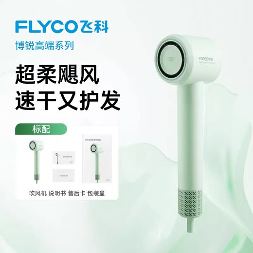 POREE Feike POREE high-speed hair dryer household negative ion hair care high wind quick-drying hair dryer birthday gift Feike POREE PH1655 high-speed hair dryer mint green