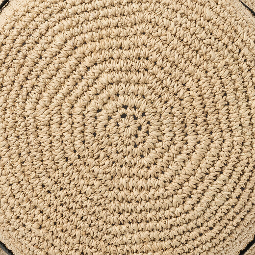 Sombrero de pescador plegable de Muji Palm Sombrero trenzado 25 Summer DBA57A5S Color original One Size 57-59