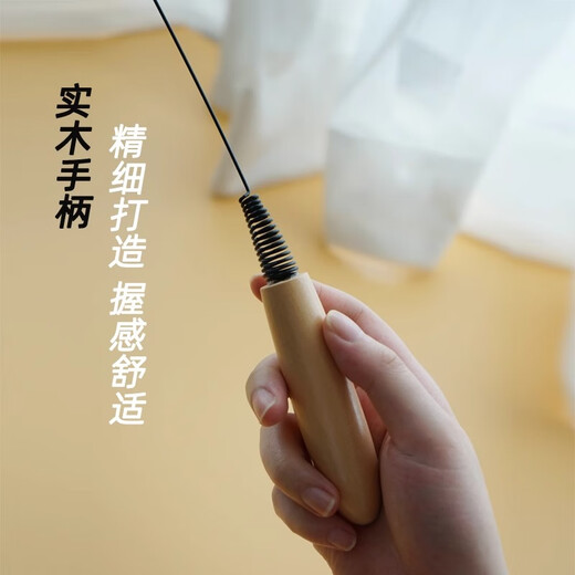 Kitten Meow Meow CFA Competition Cat Funny Stick Long Rod Cat Toy Funny Cat Feather Replacement Head Kitten Kitten Self-Happiness and Boredom Relief Artifact Competition Grade Wooden Handle Cat Funny Stick