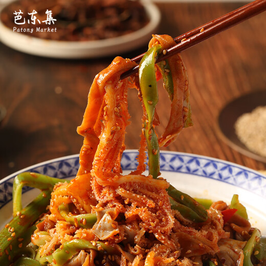 Patong cold-eating thousand-layer belly tribute vegetable red oil tripe ready-to-eat single and multi-pair combination set Thousand-layer belly + duck intestine + three-pair tribute vegetable 1390g