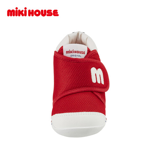 MIKIHOUSE classic embroidered baby toddler shoes red 13 inner length 13cm
