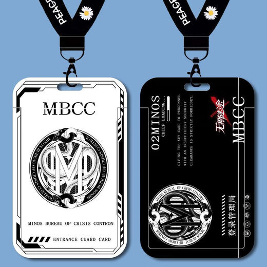 Fehlende MBCC Director Icon Student Card Set Schulkarten Marken -Bus -U -Bahn -Kartenkarte Wasserkarte B15828 Long Lanyard + Campus Card Clutch