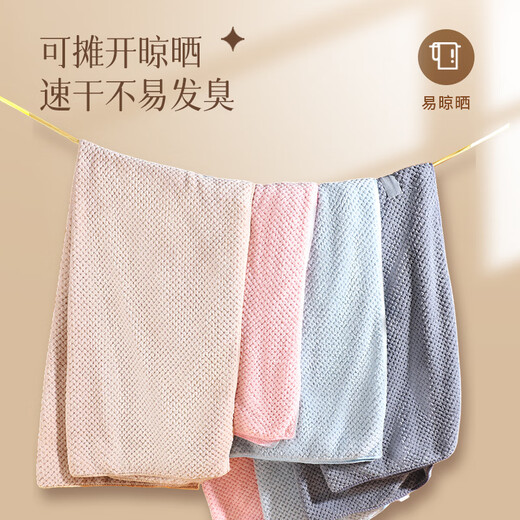 长发干发帽女一片式强吸水速干2025新款洗头擦头包头发大毛浴巾 卡其1条装吸水速干发9925好