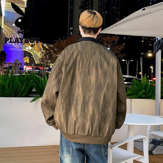 
Playboy (PLAYBOY) jacket for men 2025 new fashion brand thin jacket for young people handsome workwear K15832 white gray M