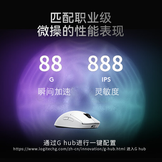 Logitech (G) GPW second generation King Kong version wireless gaming mouse 88G acceleration Hero2 sensor ergonomics gpw2 laptop office mouse cgso Valorant DJ11 GPW2 King Kong version white with free large table mat + mouse storage box