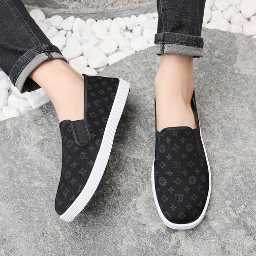[Big Brand Print] Neuer alter Peking -Stoffschuhe Leichte weiche Sohle komfortable und modische vielseitige atmungsaktiv