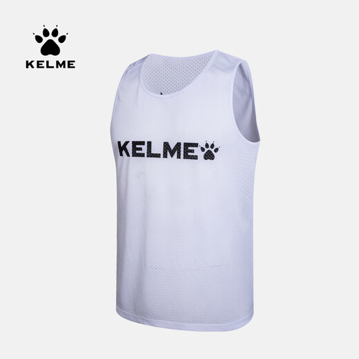 Kelme (Kelme) Entrenamiento de fútbol Agrupación transpirable Chaleco sin mangas de baloncesto para adultos Sports Vest White and Black (M)