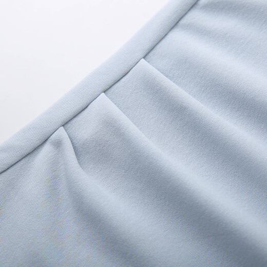 SHOW FIBRE [T-shirt lysel polyvalent plissé de conception de conception] grande taille Fat MM2025 NOUVEAU SUMBRE SUMBRE 1396 Bleu clair 5xl