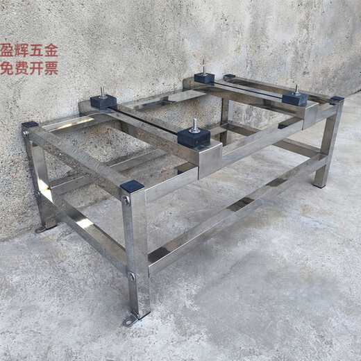 XMSJ不锈钢空调外机落地架1.5P3P5P空调底座垫高架单双层架空气能 长100宽50高1105P双层单散热扇