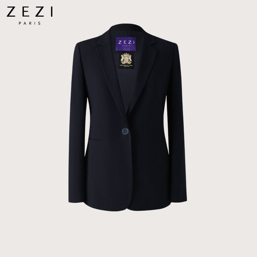 ZEZI Raindrop Suit Imported NIKKE100 Wool Suit Suit Women's Casual Suit Business Commuting Professional Wear Spring and Summer Raindrop Suit Twilight Blue L (110-120Jin Jin equals 0.5 kg)