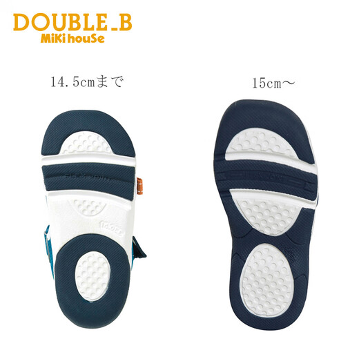MIKIHOUSE Sandals Toddler Shoes Summer Little Black Bear Double-layer Mesh Breathable Anti-kick Toe Guard Toddler Sports Sandals Double_B Blue 15 (Suitable for feet 14.5cm long)
