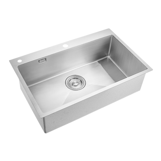 Moen same style 304 stainless steel kitchen sink handmade large single sink under counter basin 27531/27532 handmade sink SK27532SL 780MM single sink+1