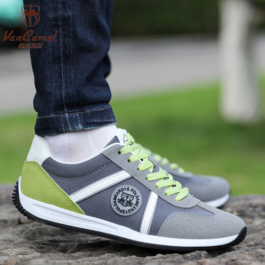Chaussures masculines de chameau occidental (Vancamel) pour le printemps respirant et inodore Chaussures décontractées pour hommes légers et semelle molle pour hommes Forrest Gump Sports toile chaussures à tendance aw9902 Blue Picture principale Style de tissu 38 taille petite taille unique