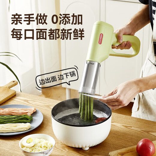 万利达面条机家庭用小型全自动手持压面机电动无线河捞机饸饹机2025新款多功能揉面一体机便携式灌肠机 手持电动款【容量400克+五个磨具+量杯】