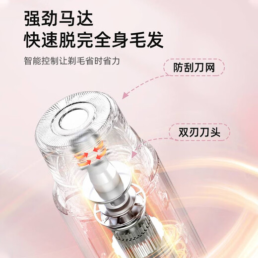 
KONKA (KONKA) double-head electric shaver private virgin male and female vaginal armpit hair removal device hand hair legs hair lip hair full body shaver armpit bikini shaving artifact trimmer [flagship model] Manye Green - powerful movement + safety knife head + comfortable without leaving black spots