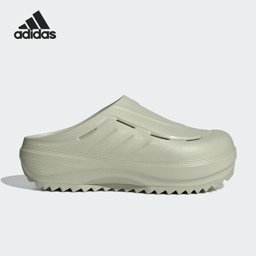 阿迪达斯（adidas）沙滩鞋男女鞋夏季新款透气休闲拖鞋OZWAVE CLOG厚底拖鞋老爹鞋 JR9274/亮光绿/亮柠檬黄 44.5