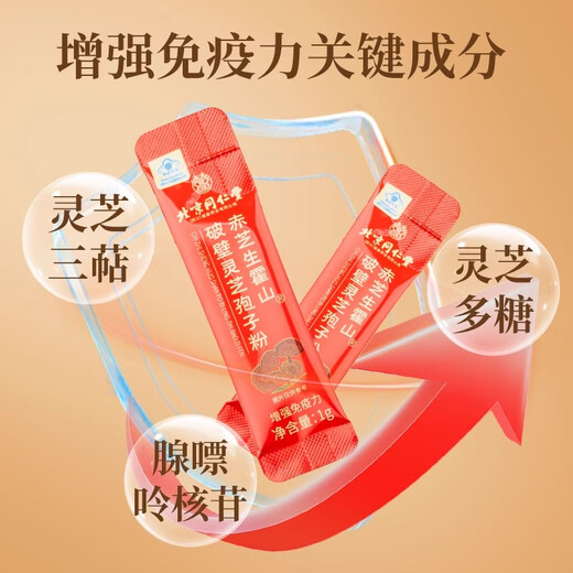
Beijing Tongrentang Breaking Wall Ganoderma lucidum spore powder enhances immunity and supports the head to strengthen the head to strengthen the Taoist Baishan Robe Powder to give gifts and nutrition. Chizhi Huoshan Breaking Wall Ganoderma lucidum spore powder 1 box. Organic Breaking Wall Ganoderma lucidum spore powder oil is not wild