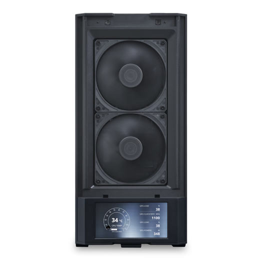 LIANLI联力鬼斧207D屏显版电脑机箱 黑色 ATX/玻璃侧透/支持360水冷/预置4把风扇/6吋LCD屏