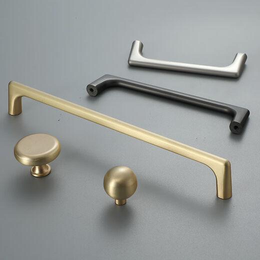 CLCEY modern simple gold solid zinc alloy single hole handle cabinet drawer wardrobe shoe cabinet door handle furniture hardware store manager recommendation 6169-single hole