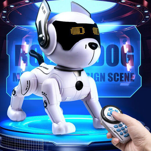 CHILLY's Wangwang Team Sense inteligente Dancing Robot Control de voz Control remoto Programación de acrobacias Robot perro Boy Toy Dog K16 Programación Dog de acrobacias Dog