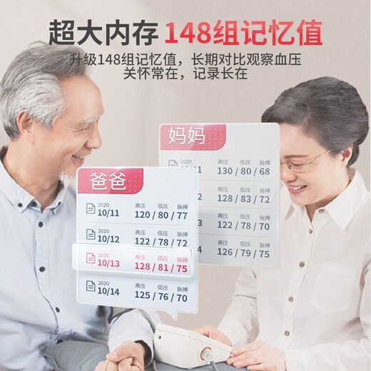 鱼跃【医用级准】高精准电子血压计血压仪家用量高血压测量血YE690CR 【院线款】语音播报+背光+360袖带+充电