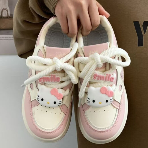 
RONGXITU pink thick-soled bread shoes for boys and girls versatile casual board shoes 9905 black 30 -34 whole box shot 50 pairs
